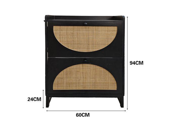 Gabinete de madera para almacenamiento, 60 × 24 × 94 cm, modelo 131391