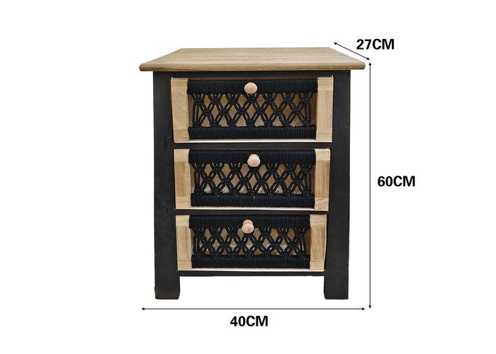 Gabinete de madera para almacenamiento, 40 × 27 × 60 cm, modelo 131395