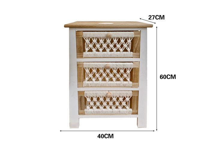 Gabinete de madera para almacenamiento, 40 × 27 × 60 cm, modelo 131396