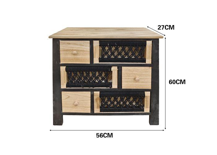 Gabinete de madera para almacenamiento, 56 × 27 × 60 cm, modelo 131399