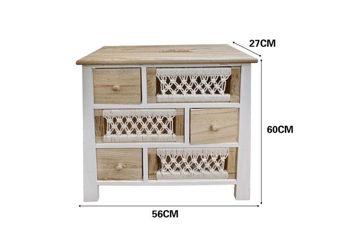 Gabinete de madera para almacenamiento, 56 × 27 × 60 cm, modelo 131400
