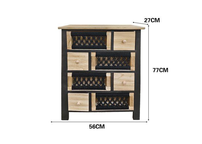 Gabinete de madera para almacenamiento, 56 × 27 × 77 cm, modelo 131402