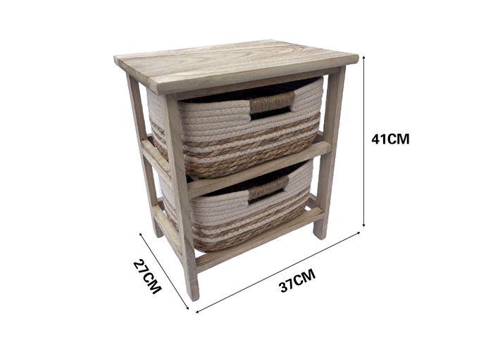 Gabinete de madera para almacenamiento, 37 × 27 × 41 cm, modelo 131406