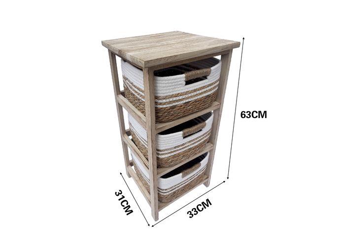 Gabinete de madera para almacenamiento, 33 × 31 × 63 cm, modelo 131413