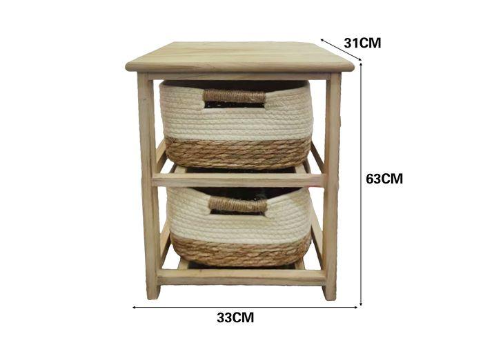 Gabinete de madera para almacenamiento, 33 × 31 × 43 cm, modelo 131421