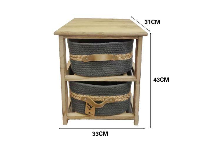 Gabinete de madera para almacenamiento, 33 × 31 × 43 cm, modelo 131424
