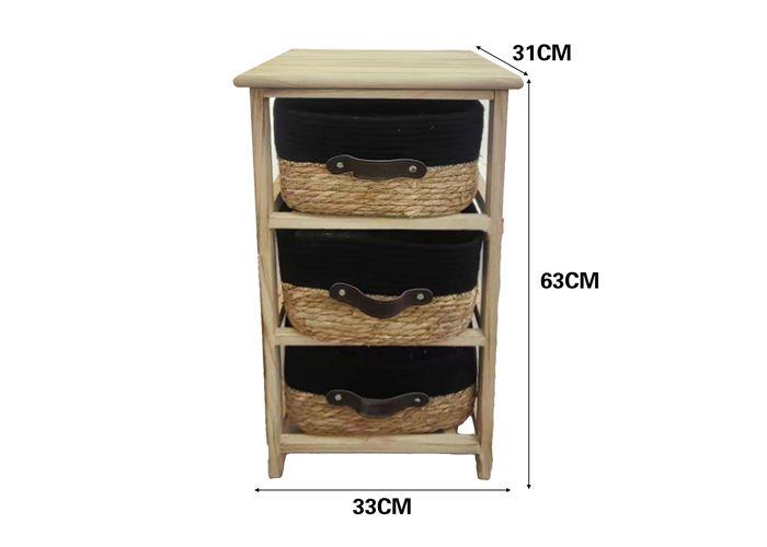 Gabinete de madera para almacenamiento, 33 × 31 × 63 cm, modelo 131425