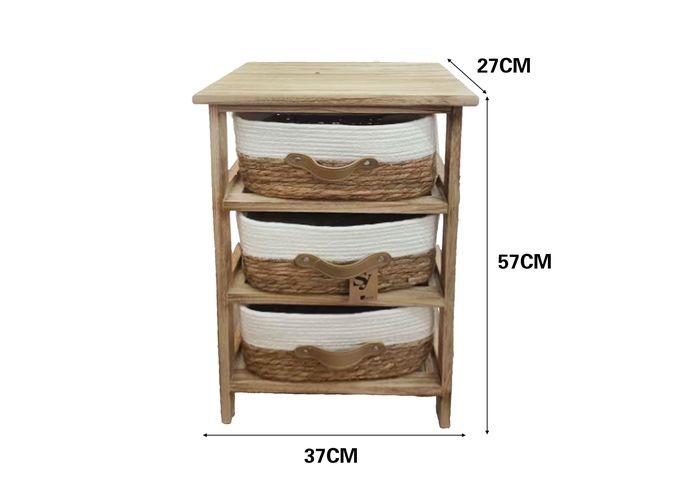 Gabinete de madera para almacenamiento, 37 × 27 × 57 cm, modelo 131426