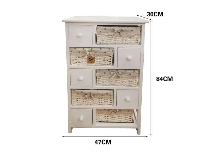 Gabinete de madera para almacenamiento, 47 × 30 × 84 cm
