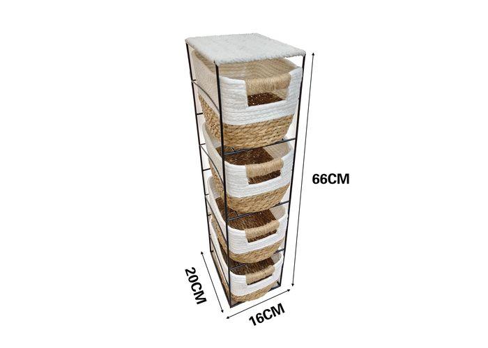 Gabinete de madera para almacenamiento, 20 × 16 × 66 cm