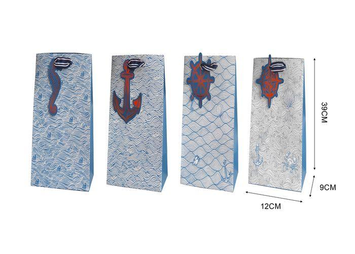 Bolsas de vino, 12 × 39 × 9 cm, color blanco, modelo 131616