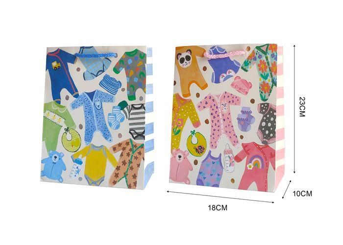 Bolsas de regalo, 18 × 23 × 10 cm, color blanco, modelo 131629