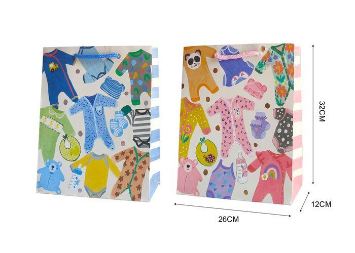 Bolsas de regalo, 26 × 32 × 12 cm, color blanco, modelo 131630