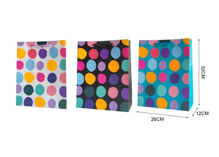 Bolsas de regalo, 26 × 32 × 12 cm, color blanco, modelo 131634