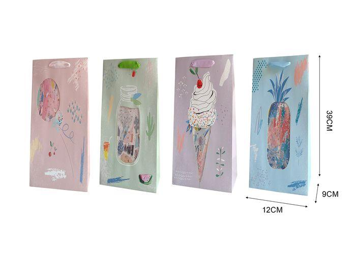 Bolsas de vino, 12 × 39 × 9 cm, color blanco, modelo 131636
