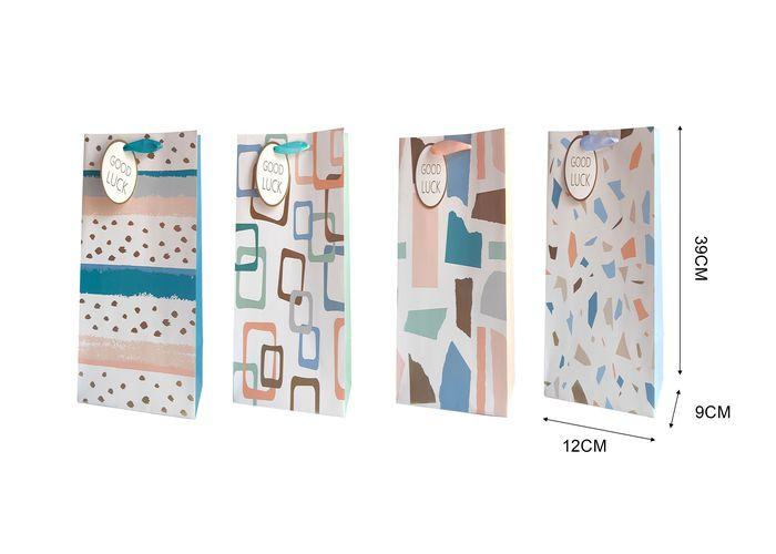 Bolsas de vino, 12 × 39 × 9 cm, color blanco, modelo 131648