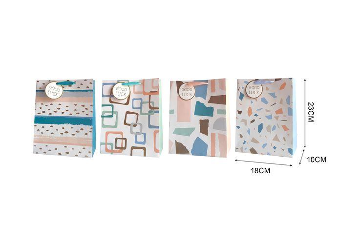 Bolsas de regalo, 18 × 23 × 10 cm, color blanco, modelo 131649