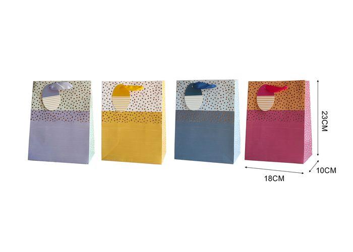Bolsas de regalo, 18 × 23 × 10 cm, color blanco, modelo 131665