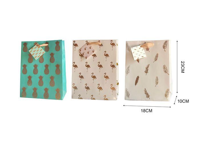 Bolsas de regalo, 18 × 23 × 10 cm, color blanco, modelo 131697