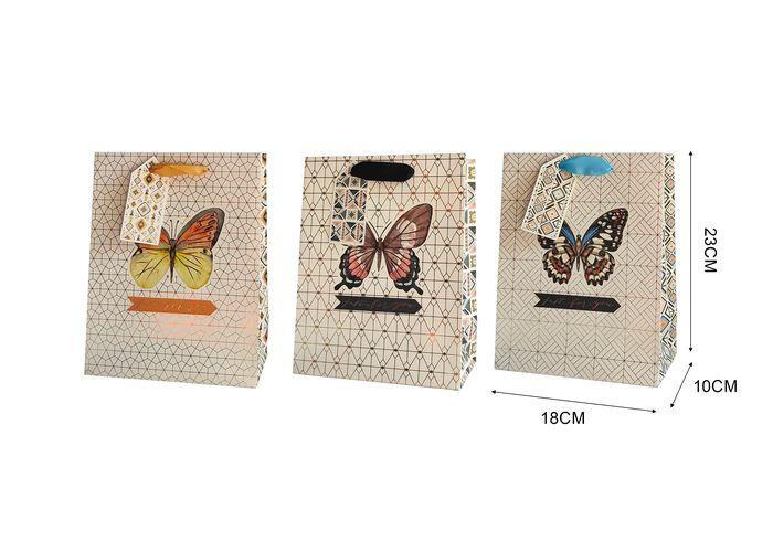 Bolsas de regalo, 18 × 23 × 10 cm, color blanco, modelo 131701
