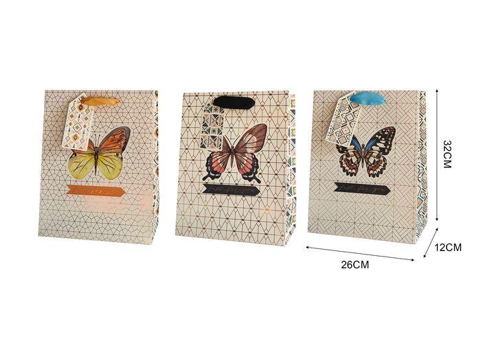 Bolsas de regalo, 26 × 32 × 12 cm, color blanco, modelo 131702