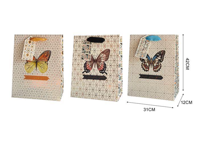 Bolsas de regalo, 31 × 42 × 12 cm, color blanco, modelo 131703