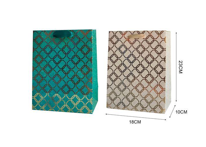 Bolsas de regalo, 18 × 23 × 10 cm, color blanco, modelo 131705