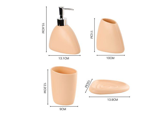 Juego de baño, color amarillo, modelo 612327