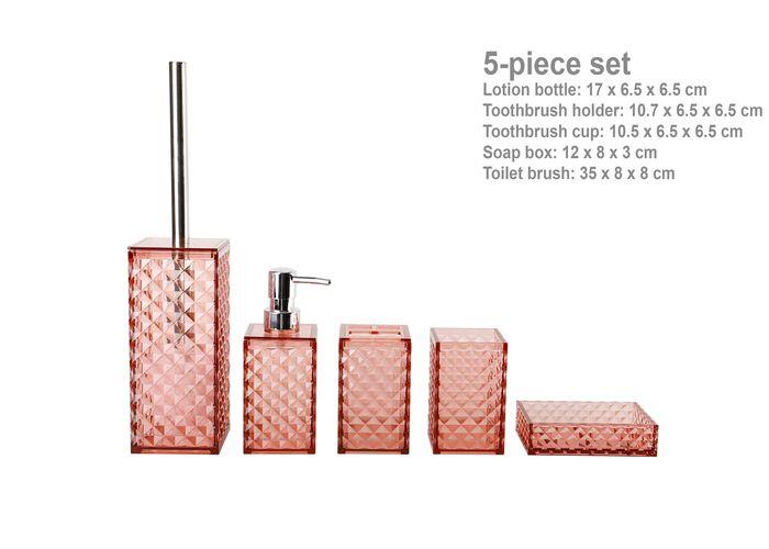Serie rosa claro, modelo JS5001-5, color rosado