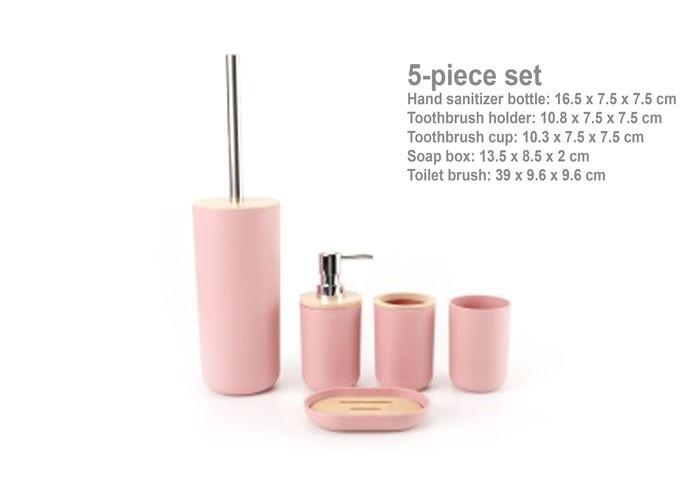Serie rosa claro, modelo 5-PIECE, color rosado