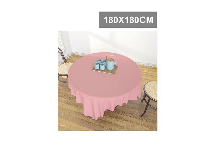 Mantel, 180 × 180, color rosado
