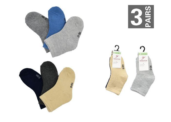 calcetines de bebe, 3 piezas, modelo TY-A4002