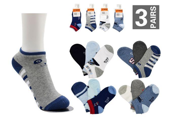 Calcetines para niño, 3 piezas, modelo 131843