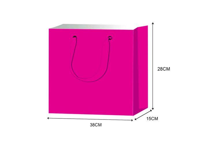 Bolsas de regalo, 38 × 28 × 15 cm, color blanco, modelo 131878