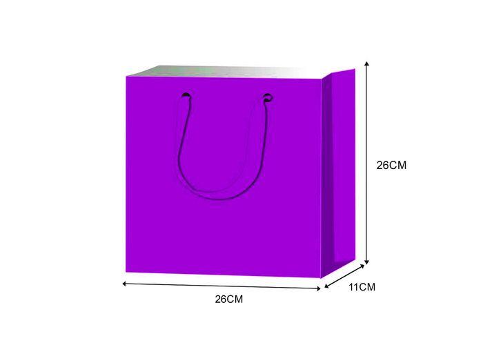 Bolsas de regalo, 26 × 26 × 11 cm, color blanco, modelo 131883
