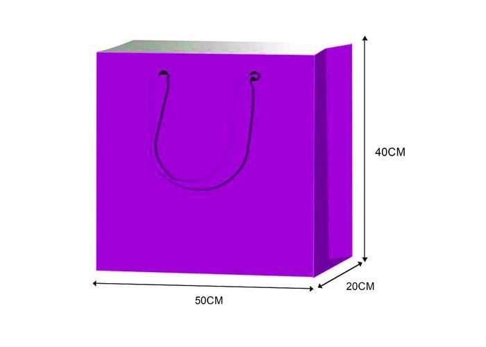 Bolsas de regalo, 50 × 40 × 20 cm, color blanco, modelo 131885