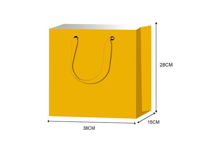 Bolsas de regalo, 38 × 28 × 15 cm, color blanco, modelo 131887
