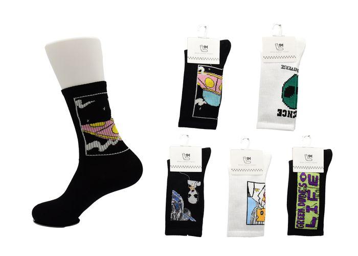 Calcetines hasta la rodilla de moda, modelo 132057