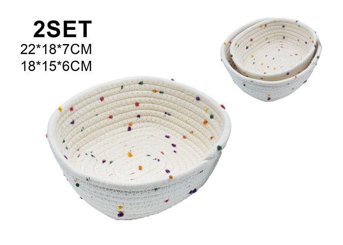 Canasta organizadora, 2 piezas, modelo 132067