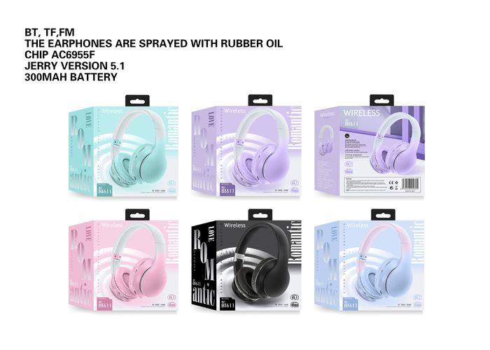 auriculares bluetooth, color azul, modelo HZ-BT611