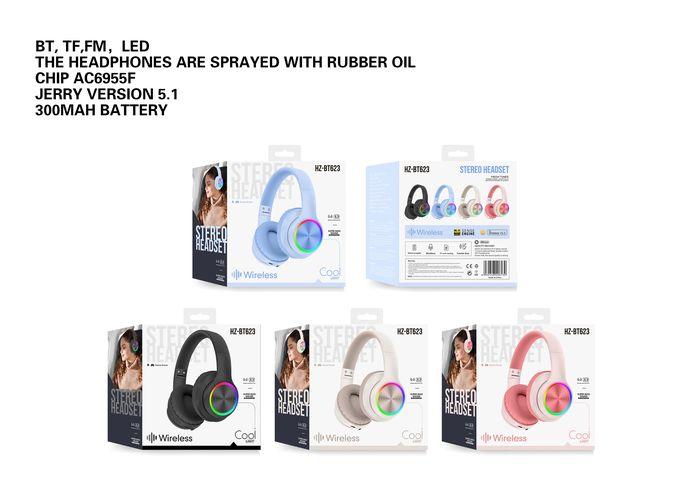 auriculares bluetooth, color azul, modelo HZ-BT623