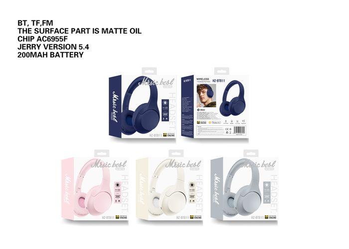 auriculares bluetooth, color azul, modelo HZ-BT811