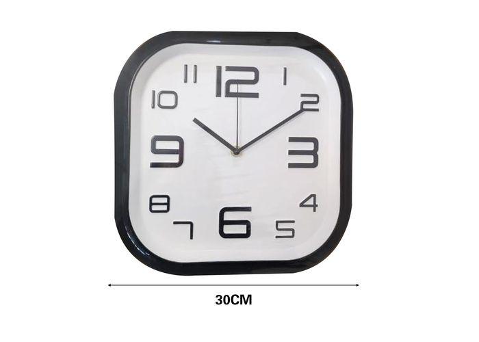 reloj de pared, modelo XH-752, 30 cm, colores negro y blanco