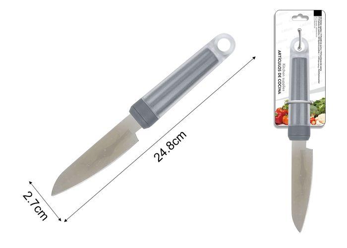 Cuchillo, 24,8 × 2,7 cm, color gris