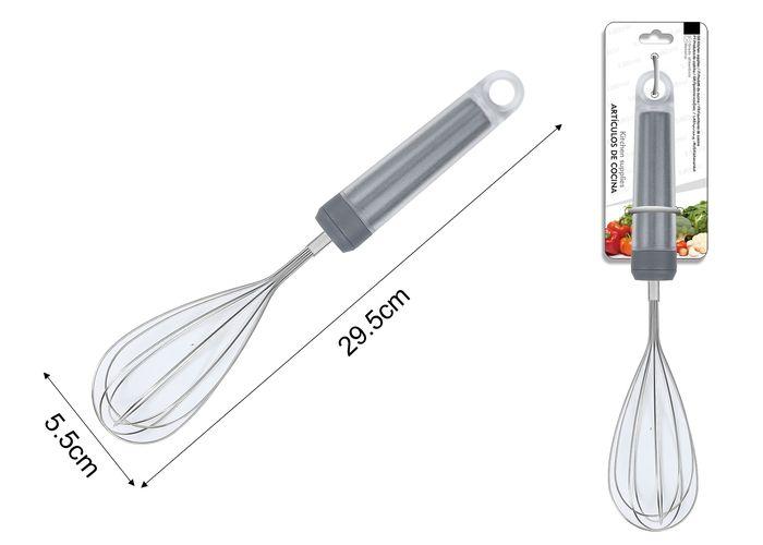 Batidor manual, 29,5 × 5,5 cm, color gris