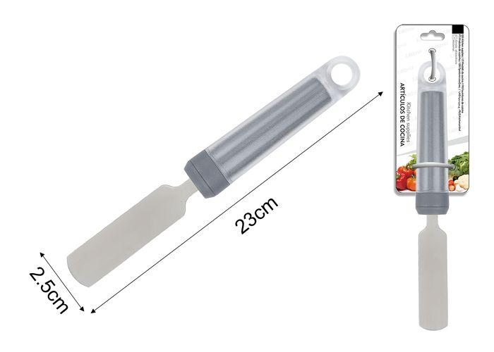 Cuchillo para mantequilla, 23 × 2,5 cm, 4 pulgadas, color gris
