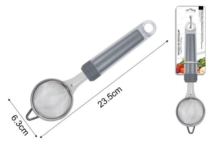Infusor de té, 23,5 × 6,3 cm, color gris