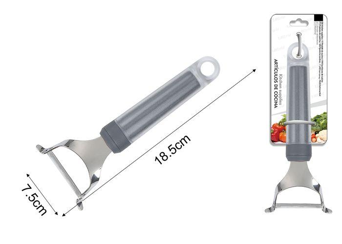Rallador, 18,5 × 7,5 cm, color gris