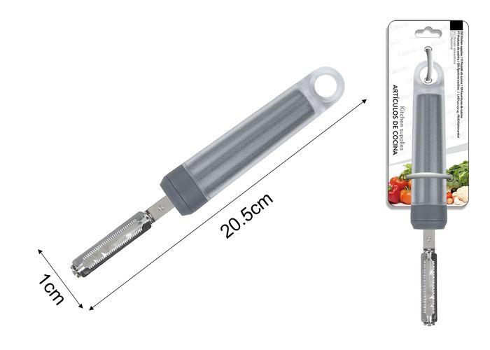 Rallador, 20,5 × 1 cm, color gris