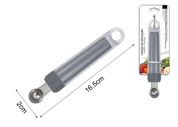 Cuchara para fruta, 16,5 × 2 cm, color gris